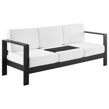 Linon Home Decor Karah 2-Seater Outdoor Sofa in White, , large