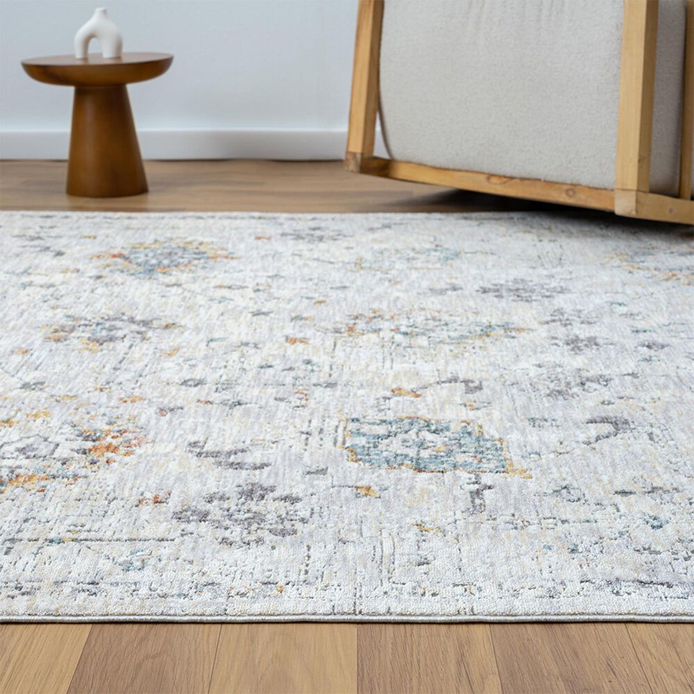 L&amp;R Resources Allure 82470GML Gray and Blue 7'9" x 9'9" Area Rug, , large