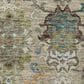 Dalyn Rug Company Silk Road Aqua, Ivory, Teal, Aloe, Brown, Taupe and Beige 3" x 5" Area Rug, , large