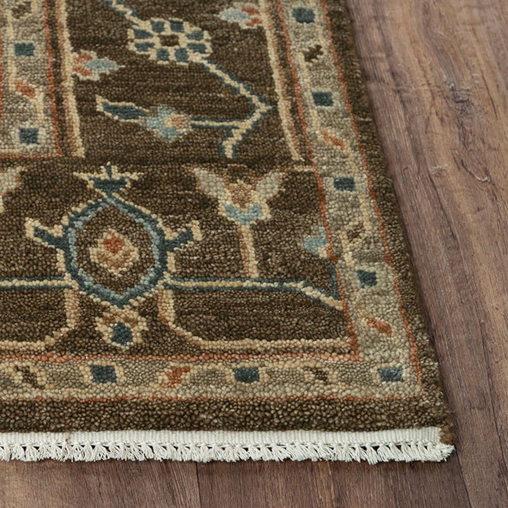 RIZZY Belmont 6&#39; x 9&#39; Dark Brown and Light Blue Area Rug, , large