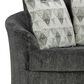 Ashley Biddeford Swivel Accent Chair in Shadow, , large