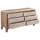Home Trends & Design Tangiers 6-Drawer Dresser in Natural Oak and White, , large