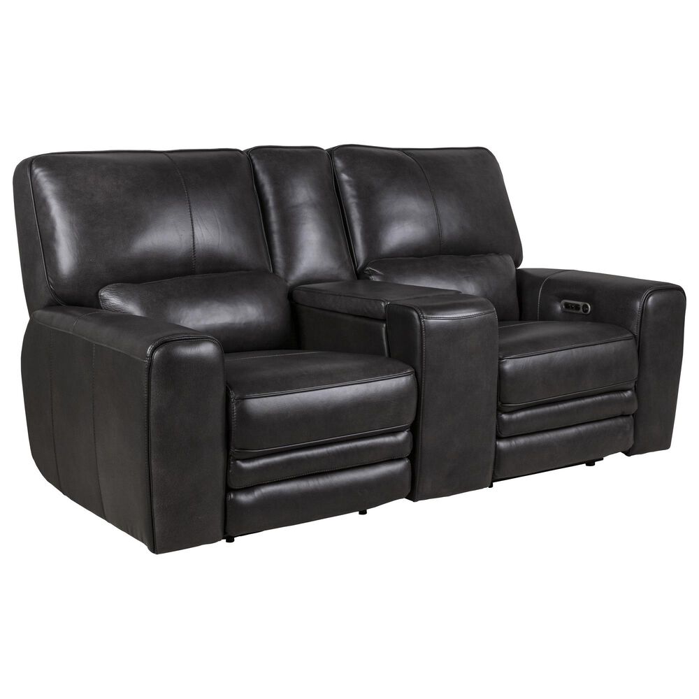 Sienna Designs Power Reclining Console Loveseat in New Berlin Smoke Grey, , large