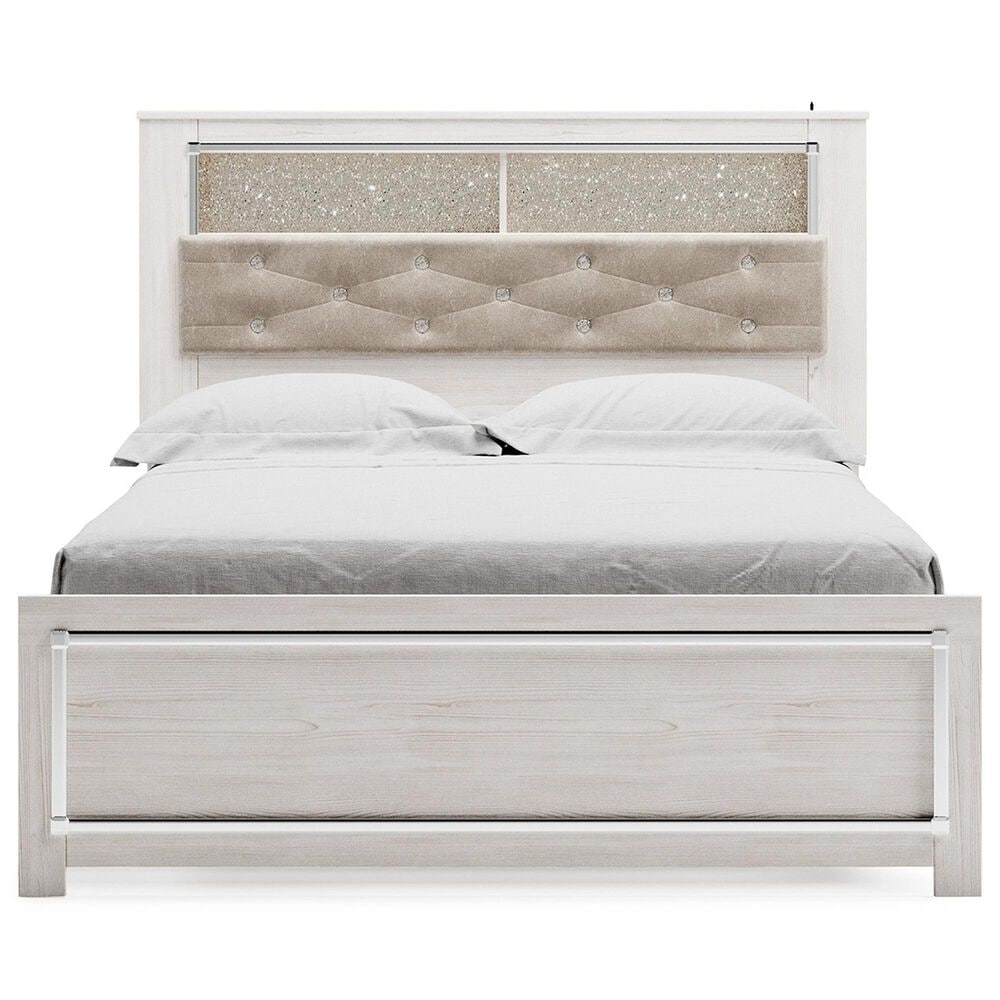 Ashley Altyra Queen Panel Bookcase Bed in White, , large