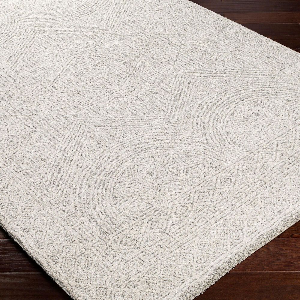 Surya Gavic Cream, Light Beige, Light Gray, Medium Gray and Charcoal 7&#39;10&quot; x 10&#39; Area Rug, , large