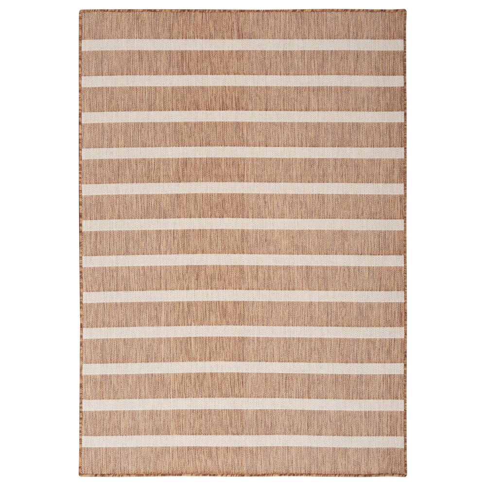 Nourison Positano POS03 Jute and Ivory 6&#39; x 9&#39; Indoor/Outdoor Area Rug, , large