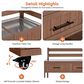 HOMLUX 62.3"" Outdoor Kitchen Island in Brown, , large