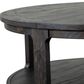 Nicolette Home Boswell Round Cocktail Table with Caster in Peppercorn, , large