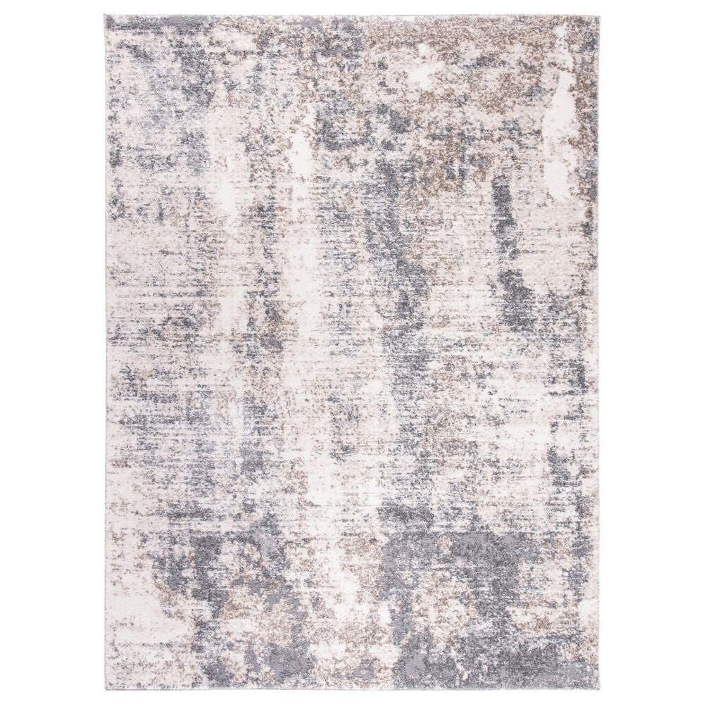 Safavieh Aston ASN713 3" x 5" Ivory and Grey Area Rug, , large