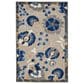 Nourison Aloha 2"8" x 4" Natural and Blue Indoor/Outdoor Area Rug, , large
