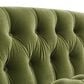 Jennifer Taylor Home La Rosa Stationary Loveseat in Olive Green Velvet, , large