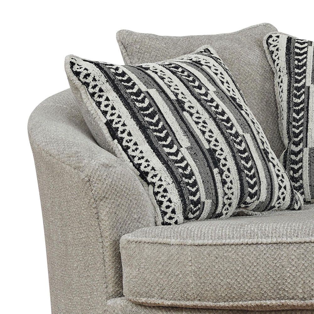 Ashley Calnita Oversized Swivel Accent Chair in Sisal, , large