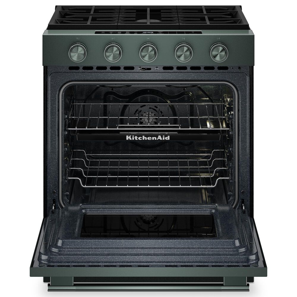 KitchenAid 5.0 Cu. Ft. Smart Slide-in Gas Range with Convection Cooking Modes and 2-in-1 Burner in Juniper, , large