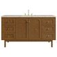 James Martin Laurent 60" Single Bathroom Vanity in Honey Oak with 3 cm Tajnar Eclos Top, Rectangular Sink and FreePower Wireless Charger, , large