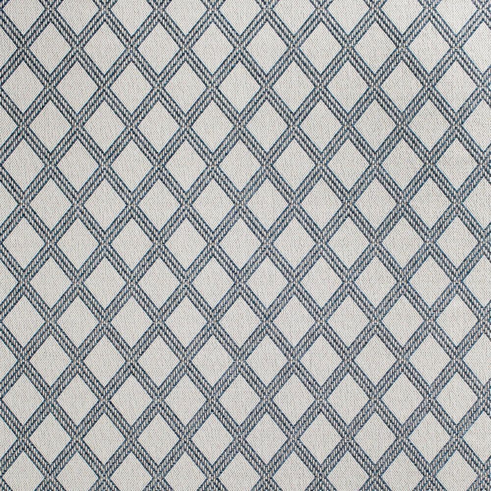 Central Oriental New Zealand Diamond 6&#39;7&quot; x 9&#39;6&quot; Ecru and Granite Area Rug, , large