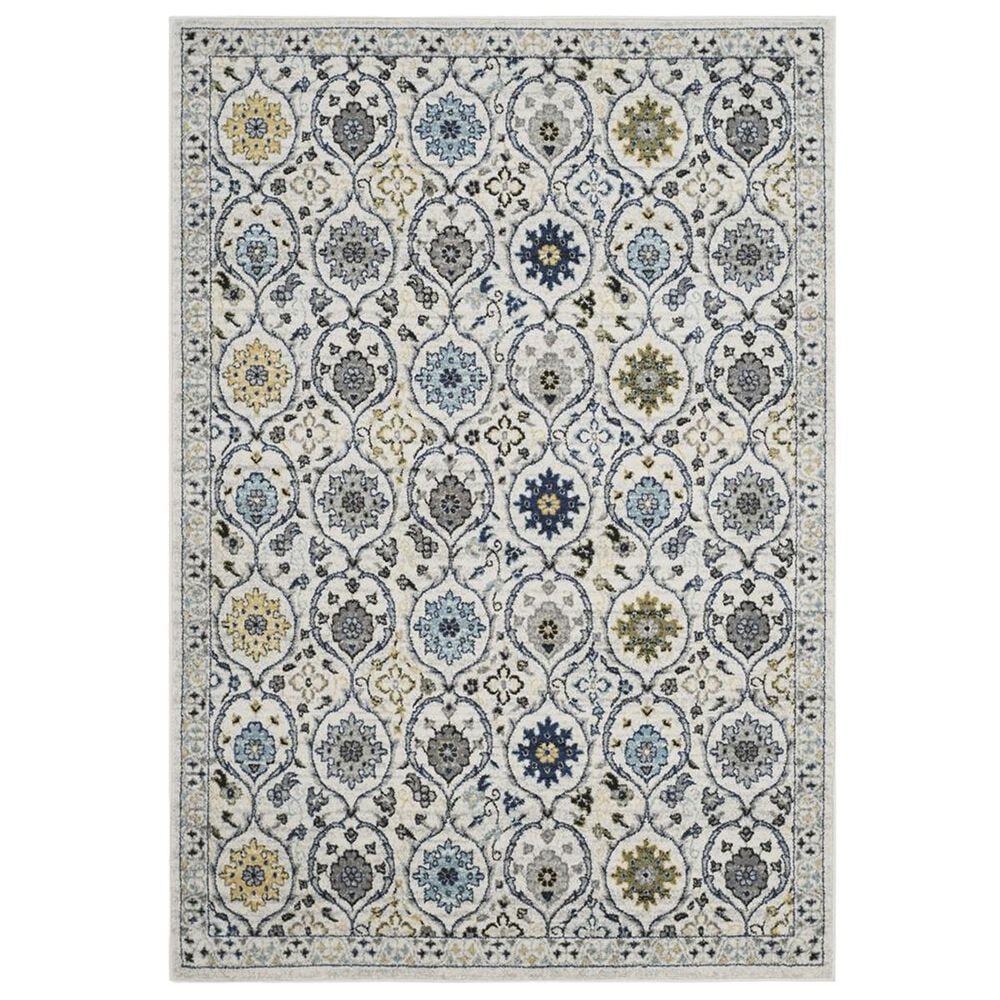 Safavieh Evoke EVK210C 4" x 6" Ivory and Blue Area Rug, , large