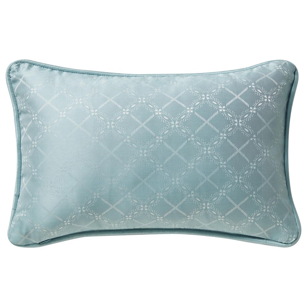 BCP Home Waterford Paltrow 12" x 18" Decorative Pillow in Blue and Ivory, , large