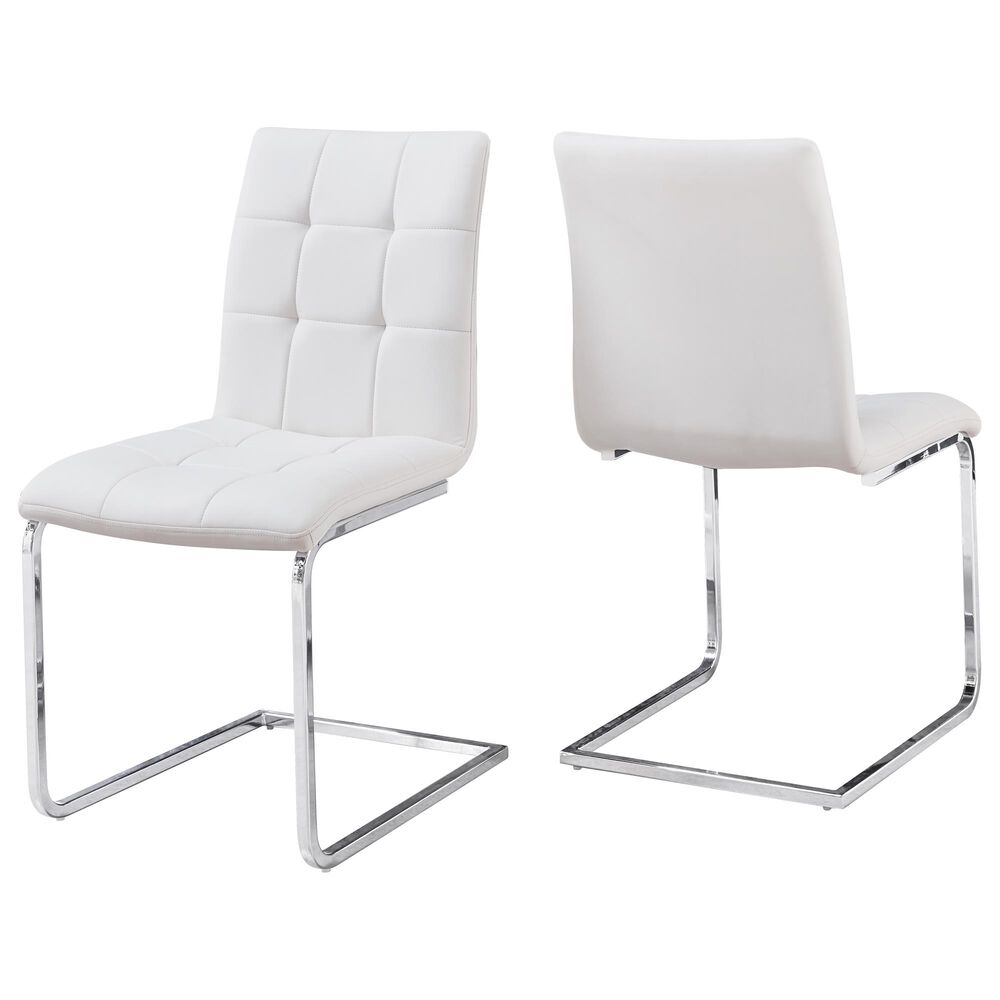Steve Silver Escondido Side Chair in White - Set of 2, , large