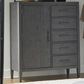 Riva Ridge Preston 5-Drawer Door Chest in Urbane Grey, , large