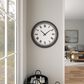 Maple and Jade 23" x 23" Wall Clock in White and Blue, , large