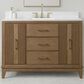37B Fenwick 48" Single Bathroom Vanity in Kona with Glossy White Composite Stone Top and Backsplash, , large