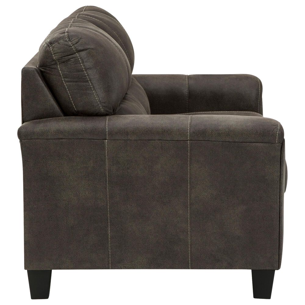 Ashley Navi Stationary Loveseat in Smoke, , large