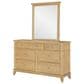 St Claire Home Today"s Traditions 4 Piece Full Platform Panel Bedroom Set in Natural Hickory, , large