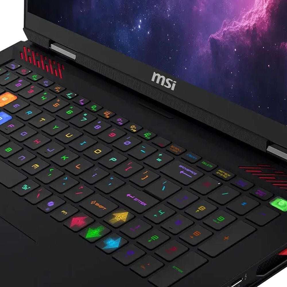 MSI 18" Raider 18 HX AI A2XWIG Laptop | Intel Core Ultra 9-285HX - 64GB RAM - NVIDIA GeForce RTX 5080 - 4TB SSD in Core Black, , large