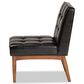 Baxton Studio Sanford Side Chair with Dark Brown Cushion in Walnut Brown, , large