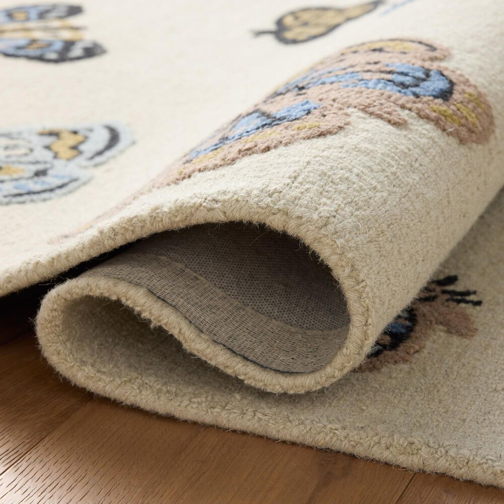 Rifle Paper Co. x Loloi Highgrove Animal Print Cream 5&#39; x 7&#39;6&quot; Area Rug, , large