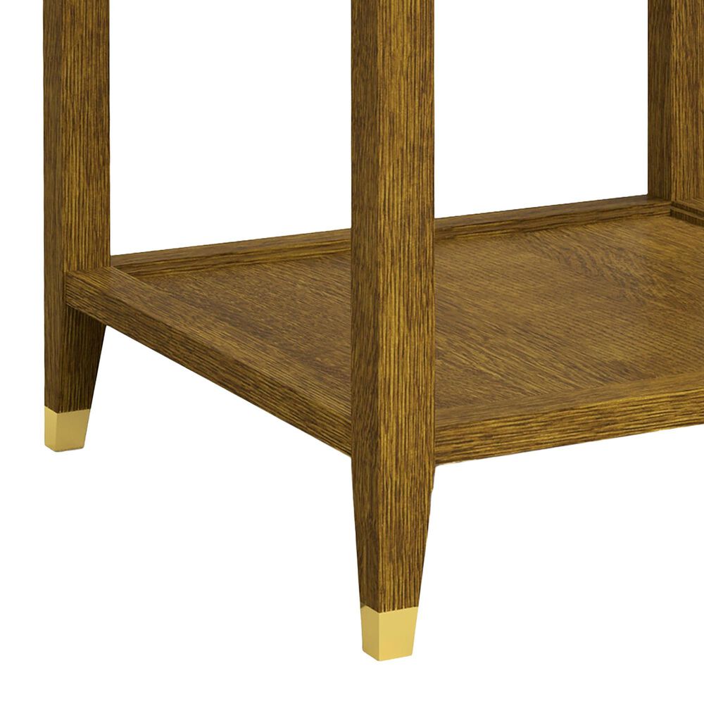 Stickley Furniture Surrey Hills Glass Top End Table in Bay Brown, , large
