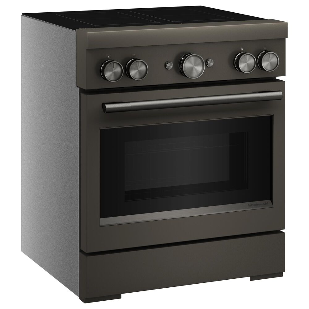 KitchenAid 30" Induction Commercial Range in Black Ore, , large