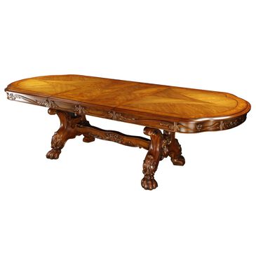 Furniture of America Flores Dining Table in Antique Oak - Table Only, , large