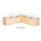 Linon Home Decor Tobin Backless Nook in Unfinished Natural, , large