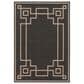 Surya Alfresco 2"5" x 4"5" Black, Brown and Beige Indoor/Outdoor Area Rug, , large