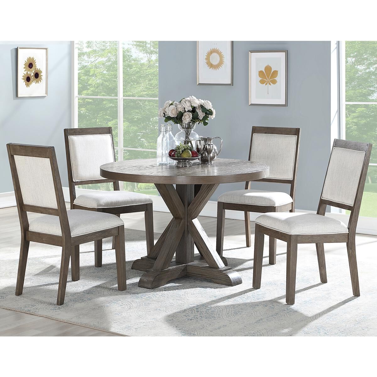 Crystal City Molly Side Chair in Grey Washed Nebraska Furniture Mart
