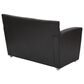 OSP Home Stationary Loveseat with Silver Legs in Black, , large