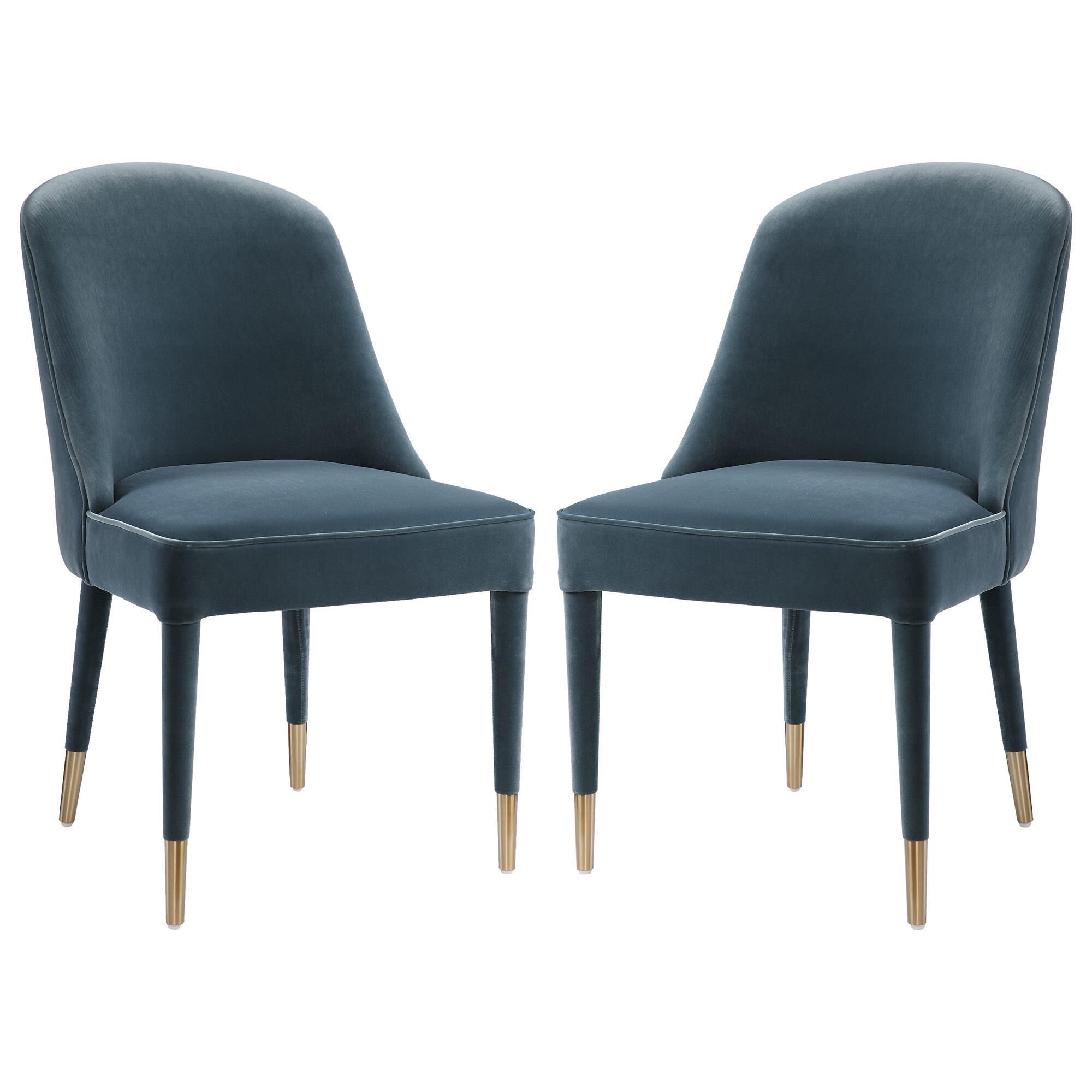 Uttermost Brie Armless Chair Set of Two in Blue NFM