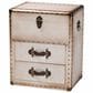 Baxton Studio Agatha 2-Drawer Storage Trunk in Beige, , large
