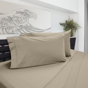 DreamFit DreamChill Degree 5 5-Piece Enhanced Bamboo Split California King Sheet Set in Sand, , large