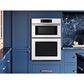 Samsung Bespoke 30" Microwave Combination Wall Oven with Flex Duo in White Glass, , large