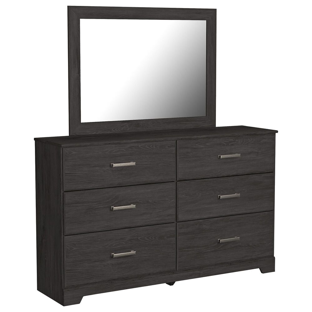 Ashley Belachime 4 Piece Queen Bedroom Set in Dark Charcoal, , large