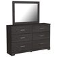 Ashley Belachime 4 Piece Queen Bedroom Set in Dark Charcoal, , large