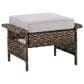 Sunwell Garden 5-Piece Patio Conversation Set with Swivel Chairs in Beige, , large