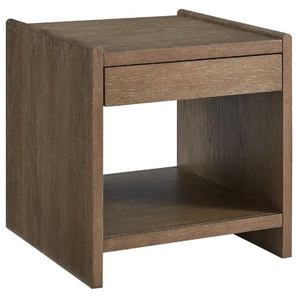 Bernards Furniture Trilogy 1-Drawer End Table in Warm Cocoa, , large