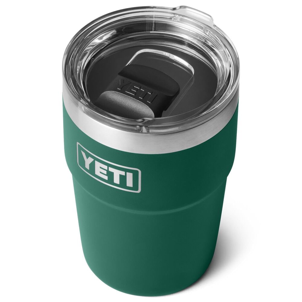 YETI Rambler 16?Oz Stackable Cup with MagSlider Lid in Black Forest Green, , large