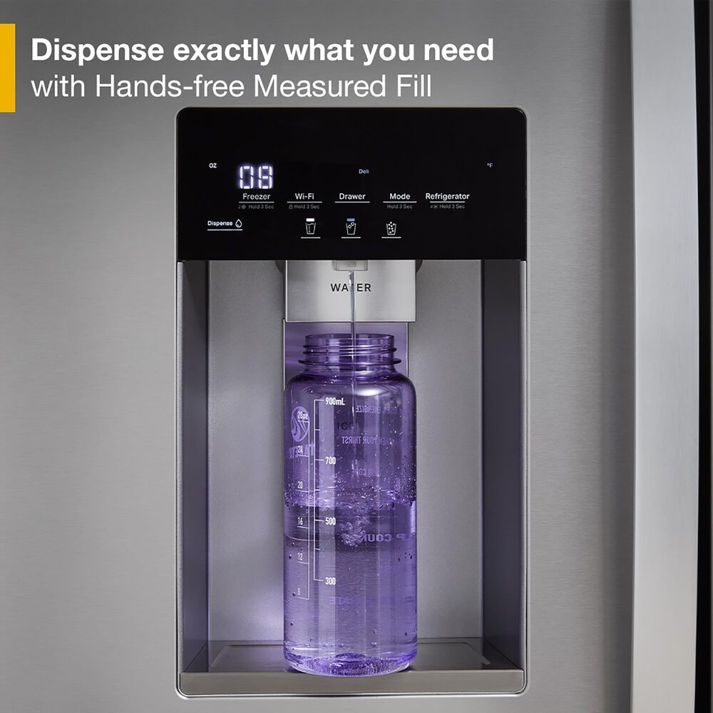 Whirlpool 23.4 Cu. Ft. Counter Depth 3-Door French Door Refrigerator in Fingerprint-Resistant Stainless, , large