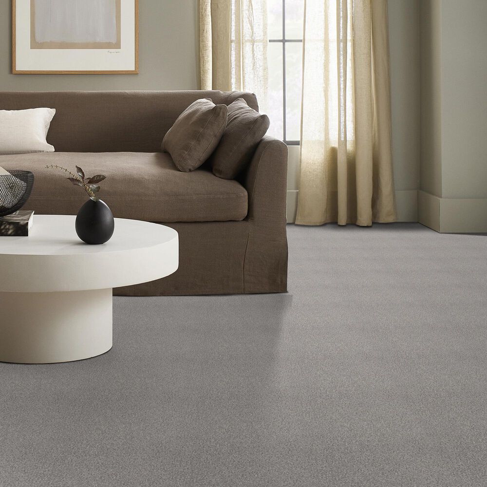 Shaw Tonal Comfort Blue Carpet in Whisper, , large