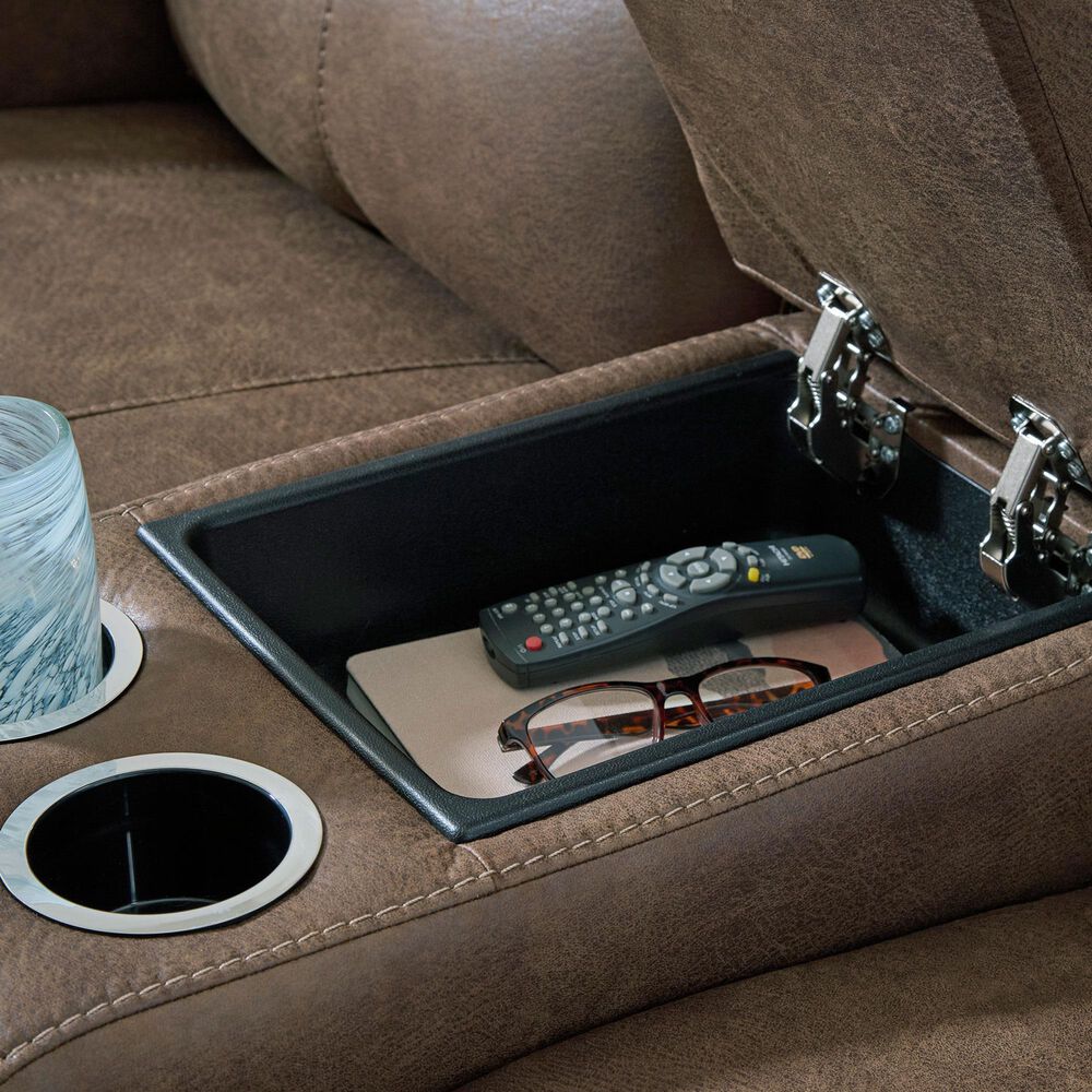Ashley Beckley Place Power Reclining Loveseat in Earth, , large
