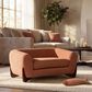 Jennifer Taylor Home Louie Alpine 36.5" Medium Sherpa Dog Sofa Bed in Spice Orange, , large